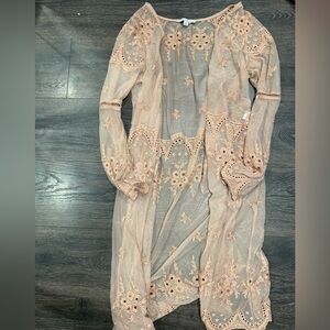 Blush colored kimono size L (fits like Small)